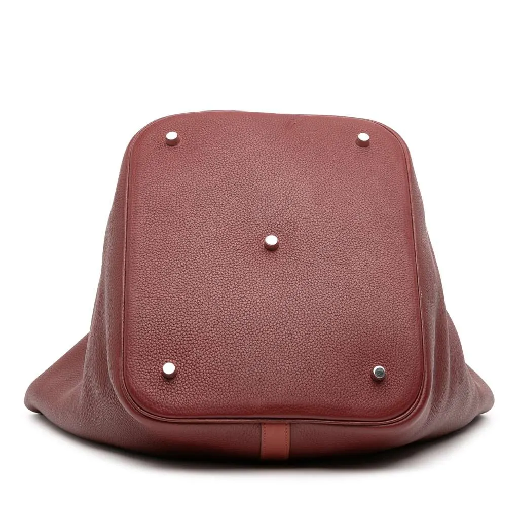 Hermès Bicolor Clemence and Swift Picotin Lock 31 Red Leather Good - Inside View