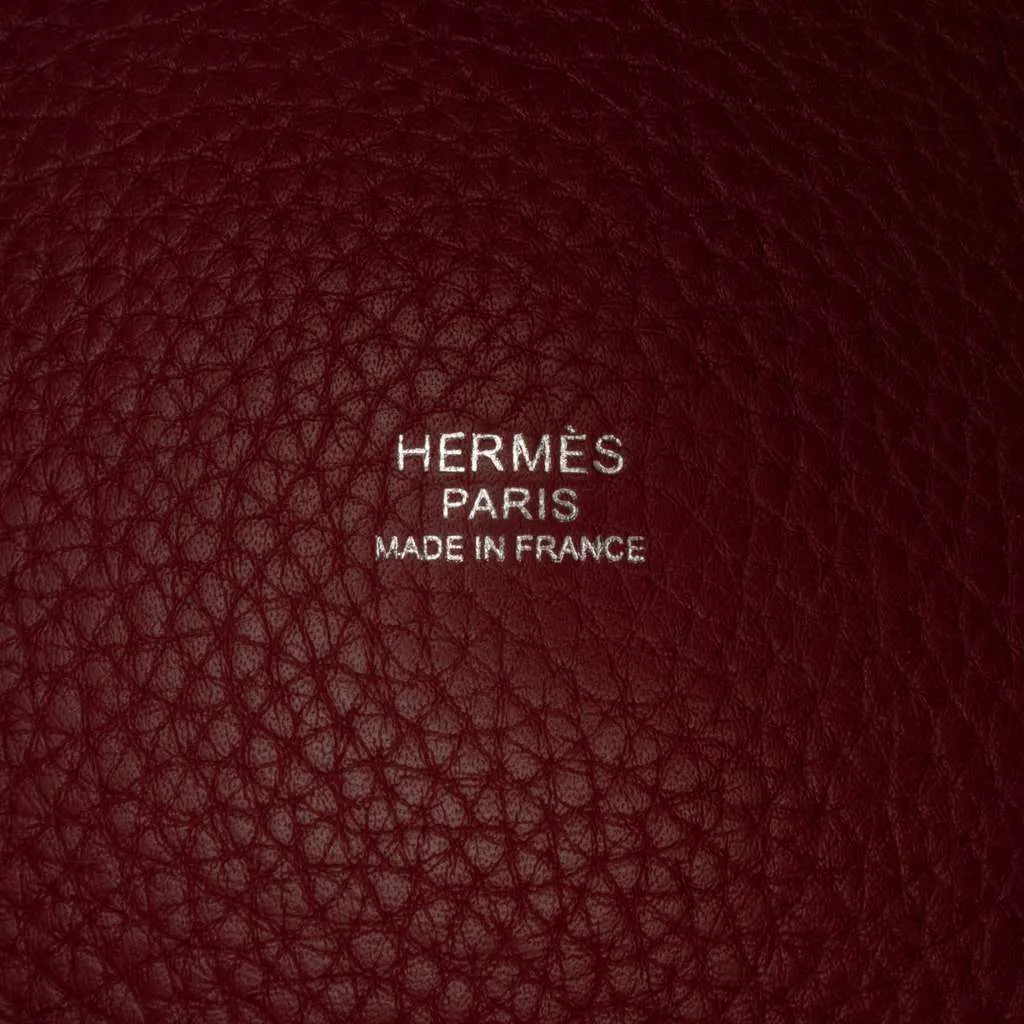 Hermès Bicolor Clemence and Swift Picotin Lock 31 Red Leather Good - Box View