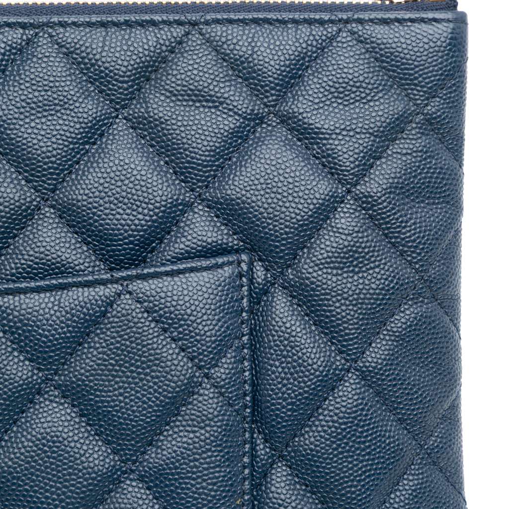 Chanel Medium Quilted Caviar O Case Clutch - Image 10