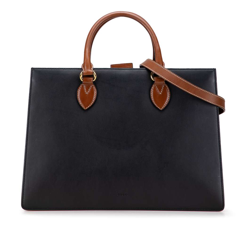 Gucci Large Leather Linea A Satchel