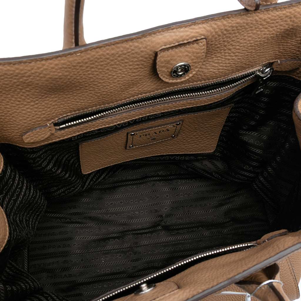 Prada Vitello Daino Open Convertible Tote - 4