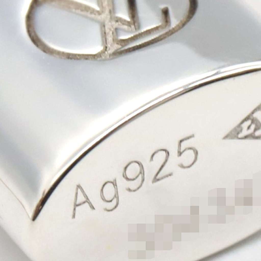 Louis Vuitton Sterling Silver Lockit Pendant Necklace - Image 6