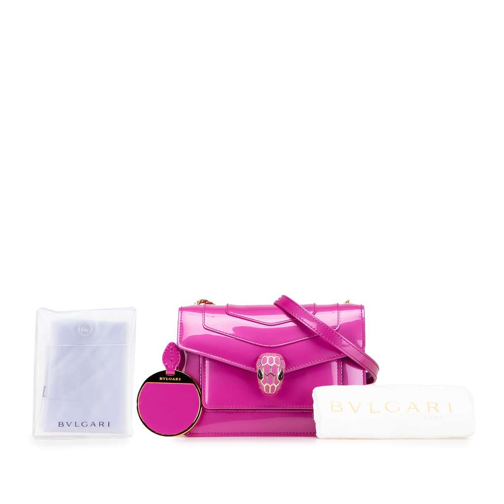 Bvlgari Patent Serpenti Forever Crossbody - Image 12
