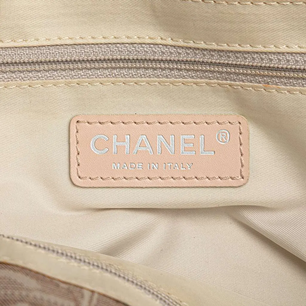 Chanel New Travel Line Nylon Tote Brown Good - Box View