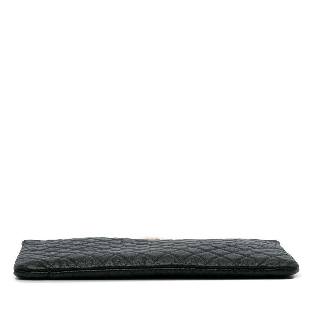 Chanel Large Lambskin Boy O Case Clutch - Image 6