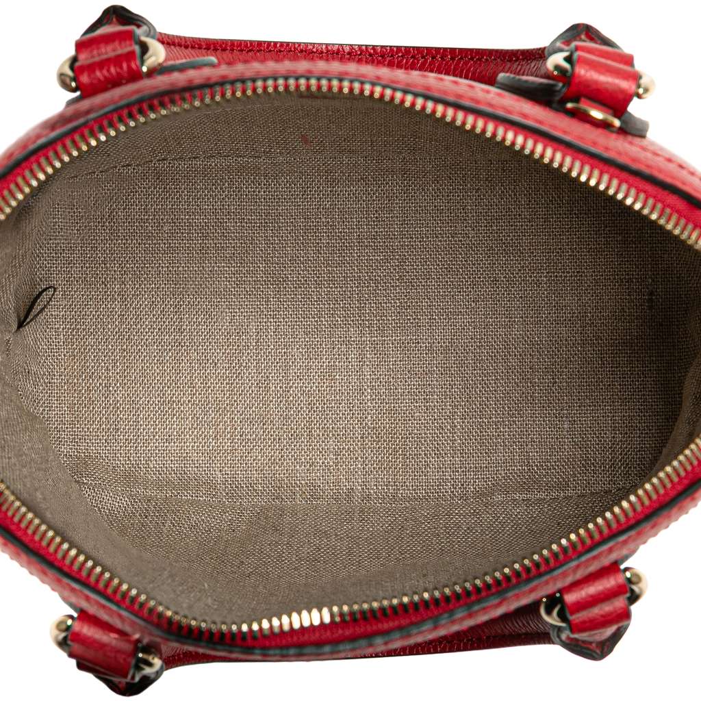 Gucci Mini Leather GG Charm Dome Satchel - 4