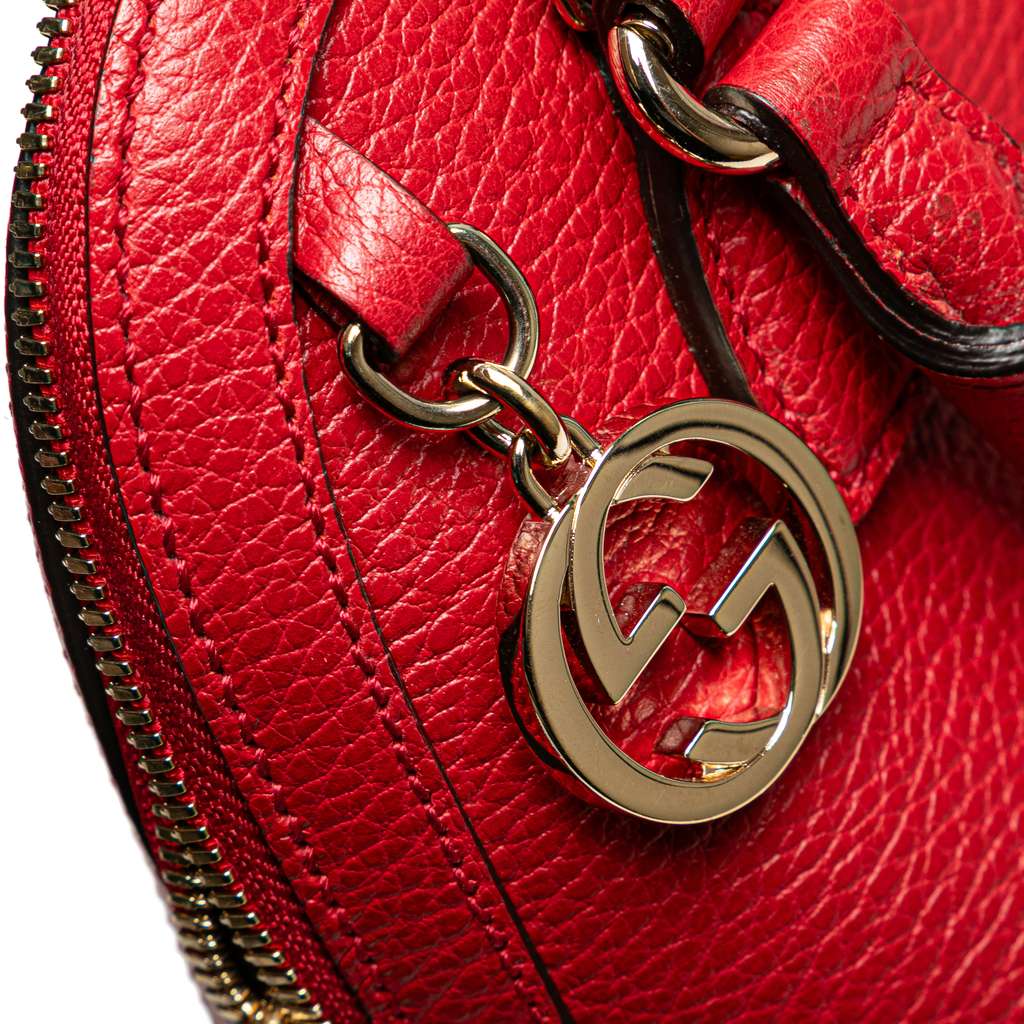 Gucci Mini Leather GG Charm Dome Satchel - Detail 2
