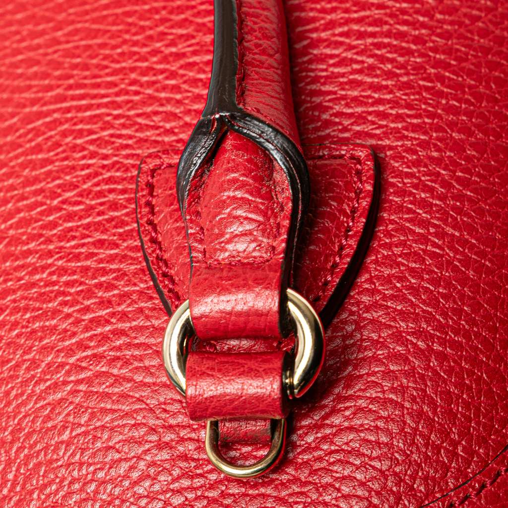 Gucci Mini Leather GG Charm Dome Satchel - Image 10