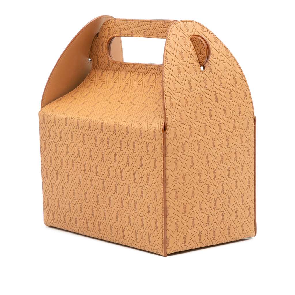Saint Laurent Monogram Leather Take Away Box Bag - 2