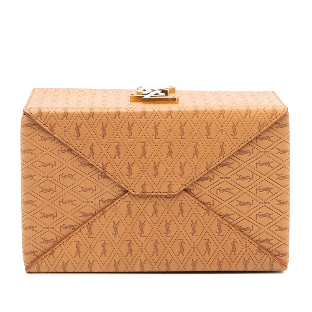 Saint Laurent Monogram Leather Take Away Box Bag - 3