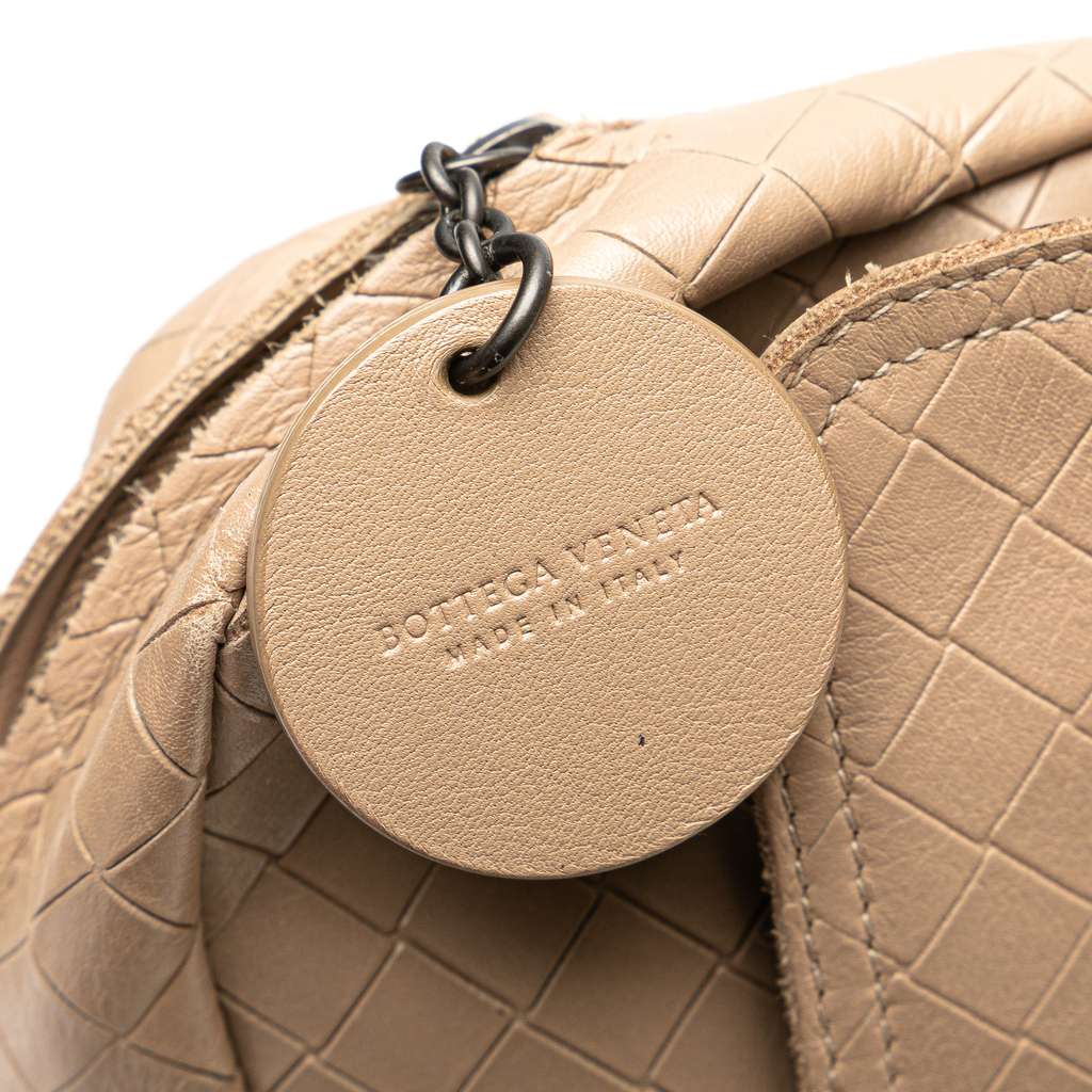 Bottega Veneta Small Leather Intrecciomirage Chain Crossbody - Detail 2