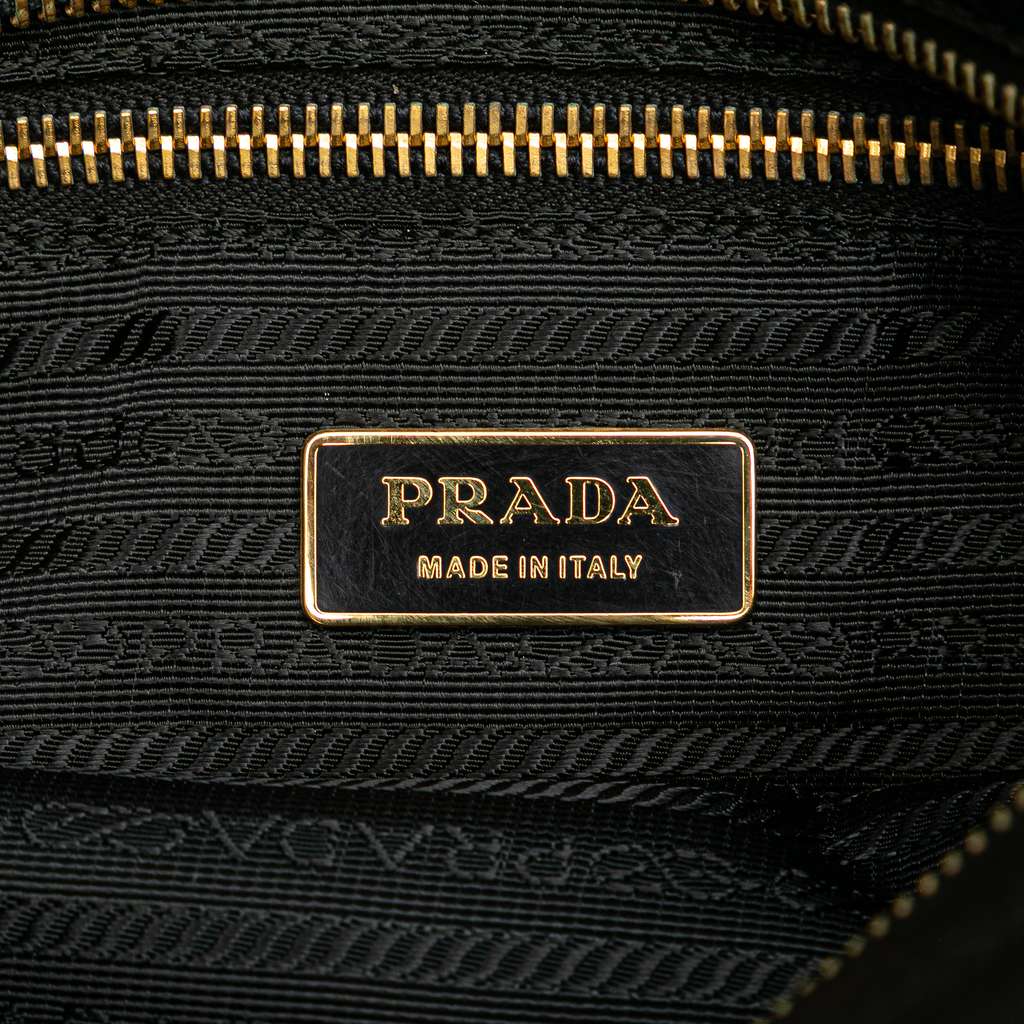 Prada Tessuto Stropicciato Tassel Crossbody - Side view