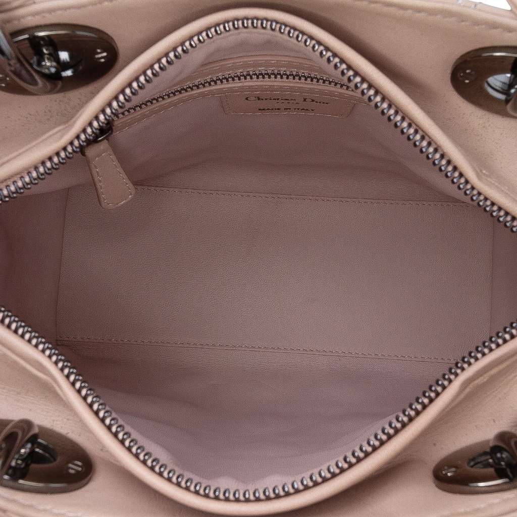 Dior Medium Lambskin Cannage Lady Dior - 4