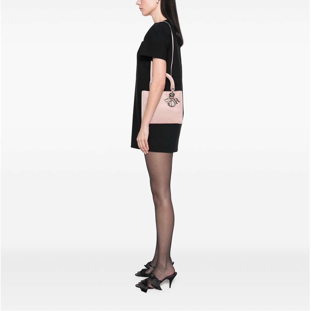 Dior Medium Calfskin Cannage Stitched Lady Dior - Image 13