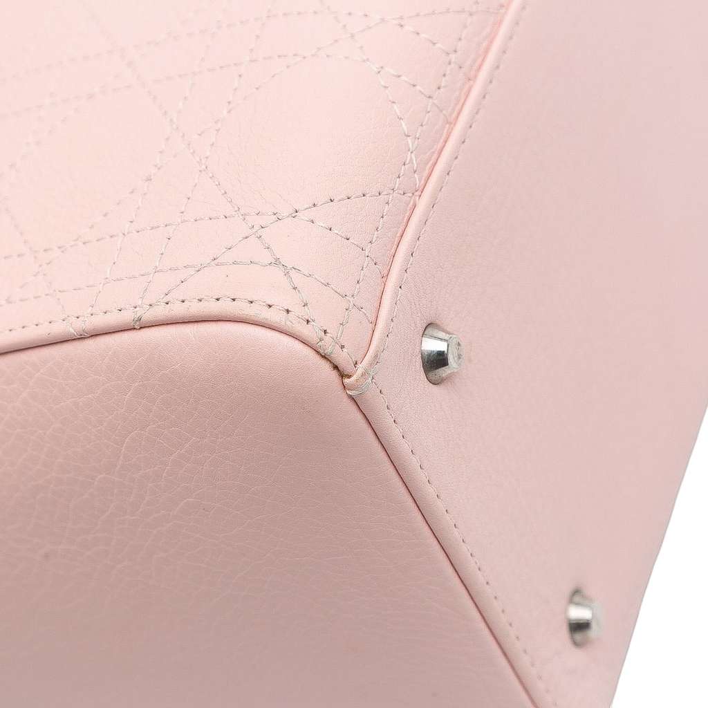 Dior Medium Calfskin Cannage Stitched Lady Dior - Image 10