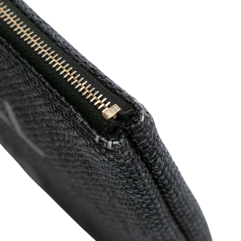 Chanel Medium Straw Deauville O Case Clutch - Image 11