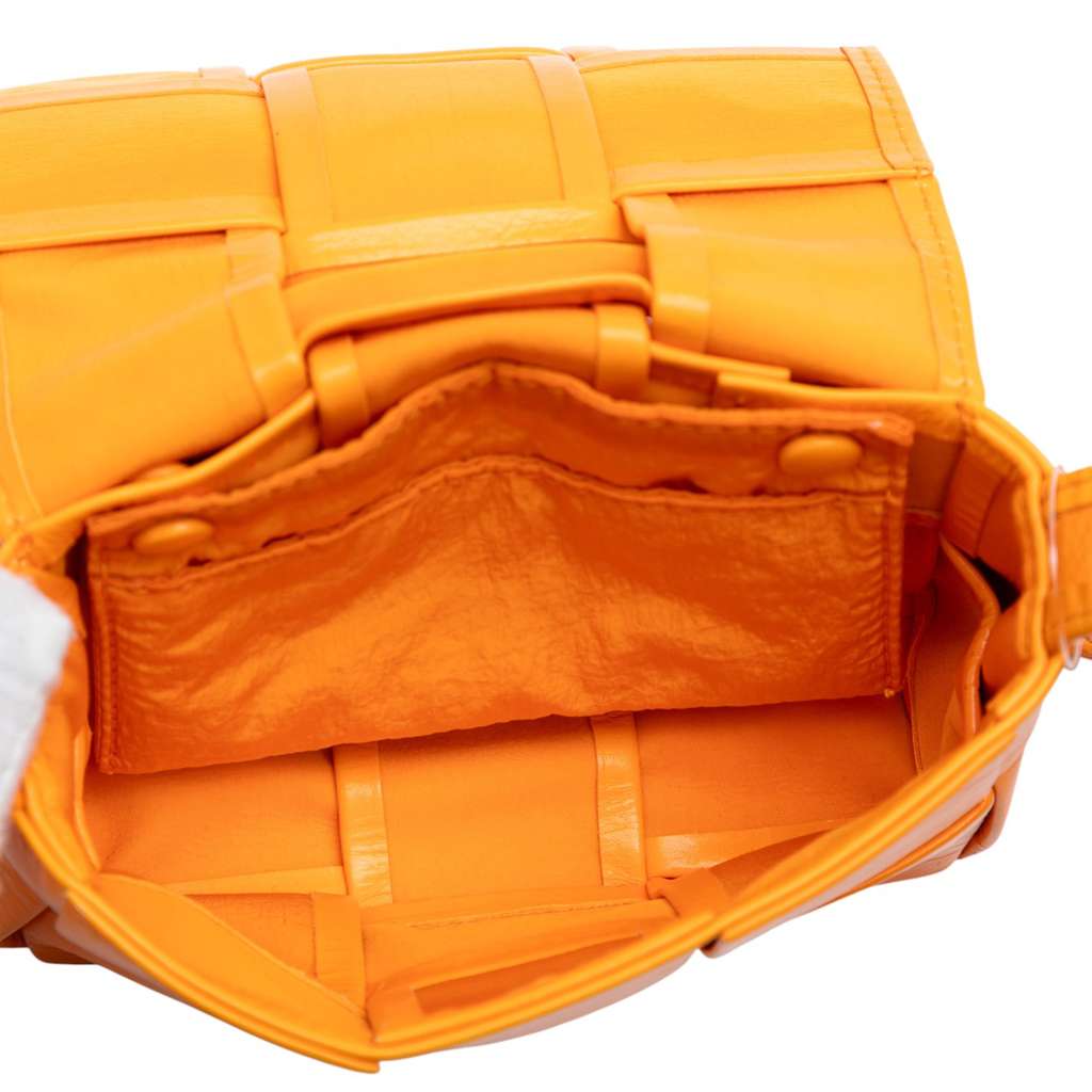 Bottega Veneta Extra Mini Crinkled Lambskin Intrecciato Cassette Crossbody - 4