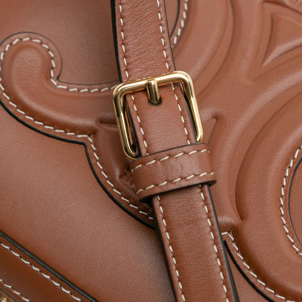 Celine Mini Calfskin Cuir Triomphe Camera Shoulder Bag - Image 12