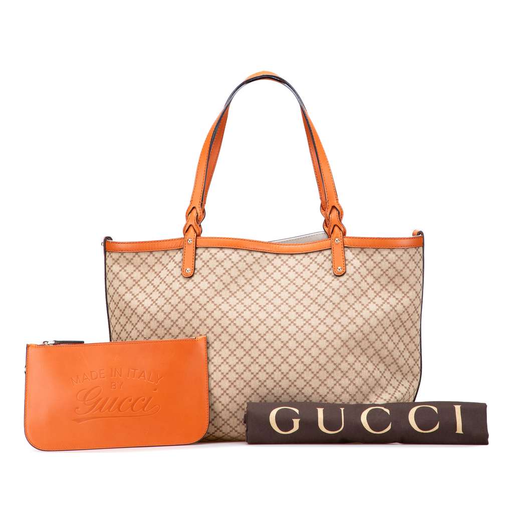 Gucci Medium Diamante Canvas Craft Tote - Image 14