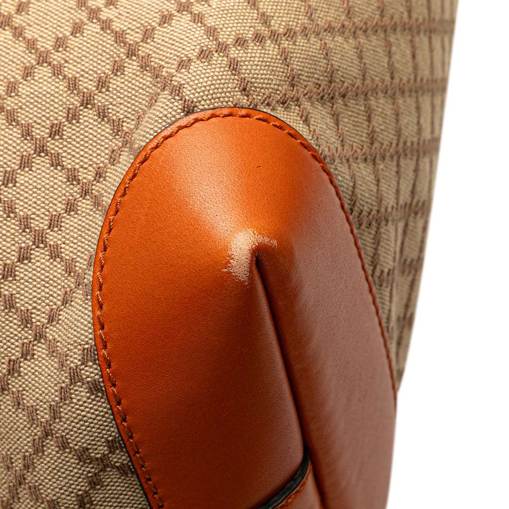 Gucci Medium Diamante Canvas Craft Tote - Image 10