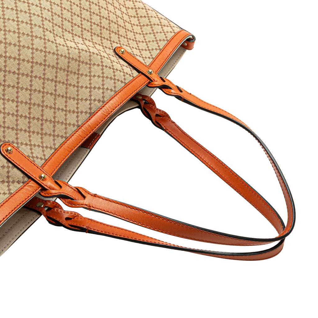 Gucci Medium Diamante Canvas Craft Tote - Image 12