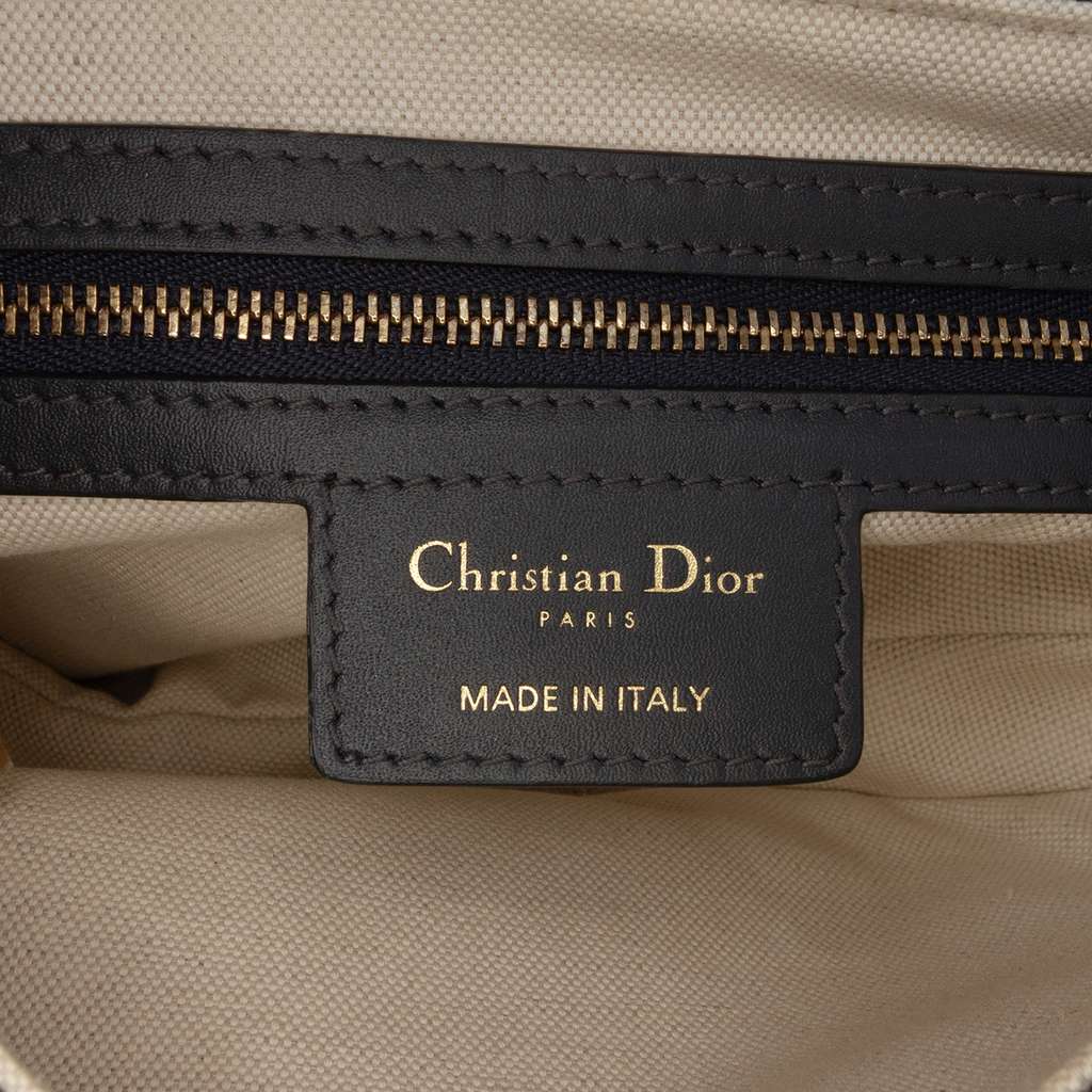 Dior Oblique Canvas Saddle Bag - Side view