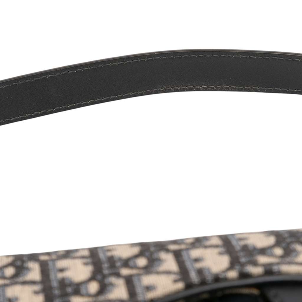 Dior Oblique Canvas Saddle Bag - Image 11