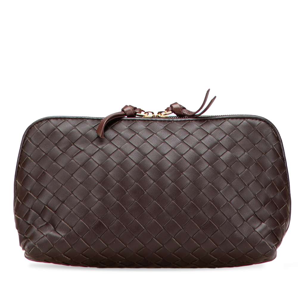 Bottega Veneta Nappa Intrecciato Cosmetic Pouch