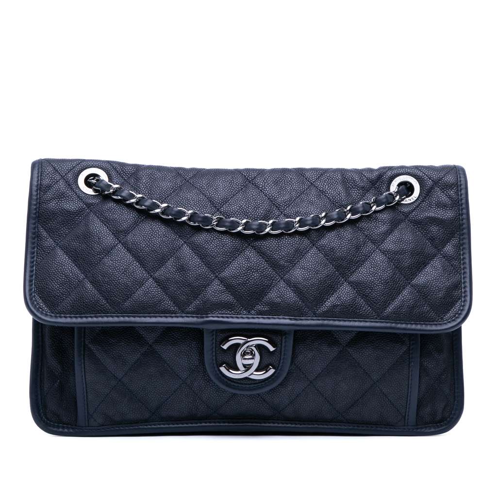 Chanel Medium Caviar French Riviera Flap