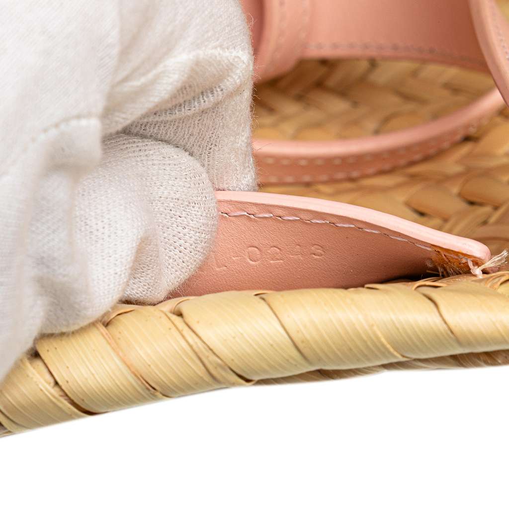 Celine Teen Raffia Cuir Triomphe Classic Panier Tote - Detail 1