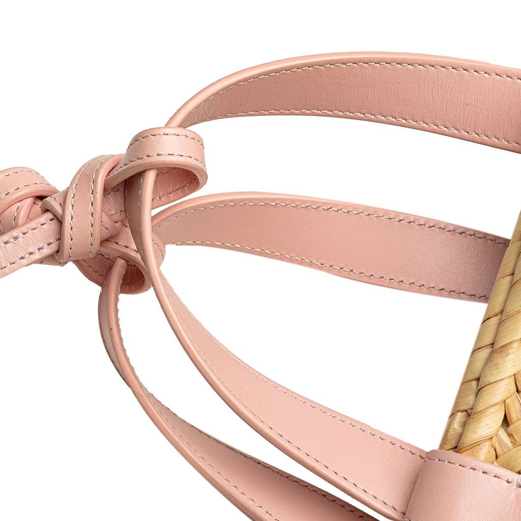 Celine Teen Raffia Cuir Triomphe Classic Panier Tote - Image 10