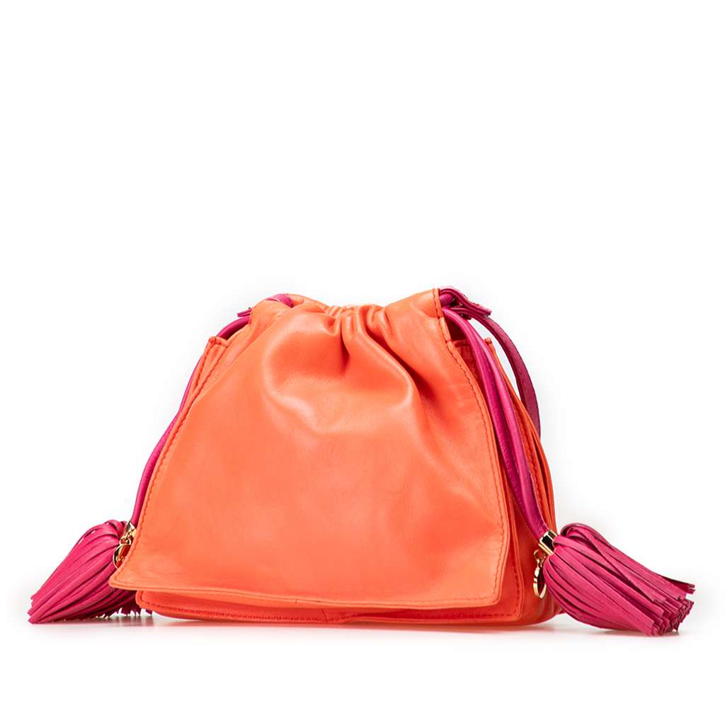 Loewe Mini Nappa Flamenco Tassel Crossbody - Back view