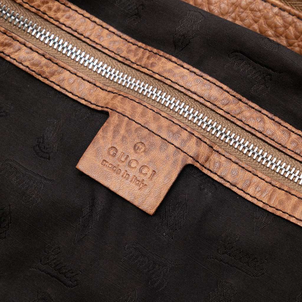 Gucci Large GG Canvas Bamboo Bar Tote - 5