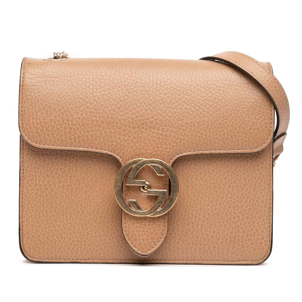 Gucci Small Dollar Calfskin Interlocking G Crossbody
