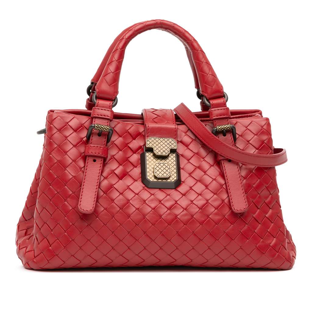 Bottega Veneta Mini Nappa Intrecciato Roma Satchel