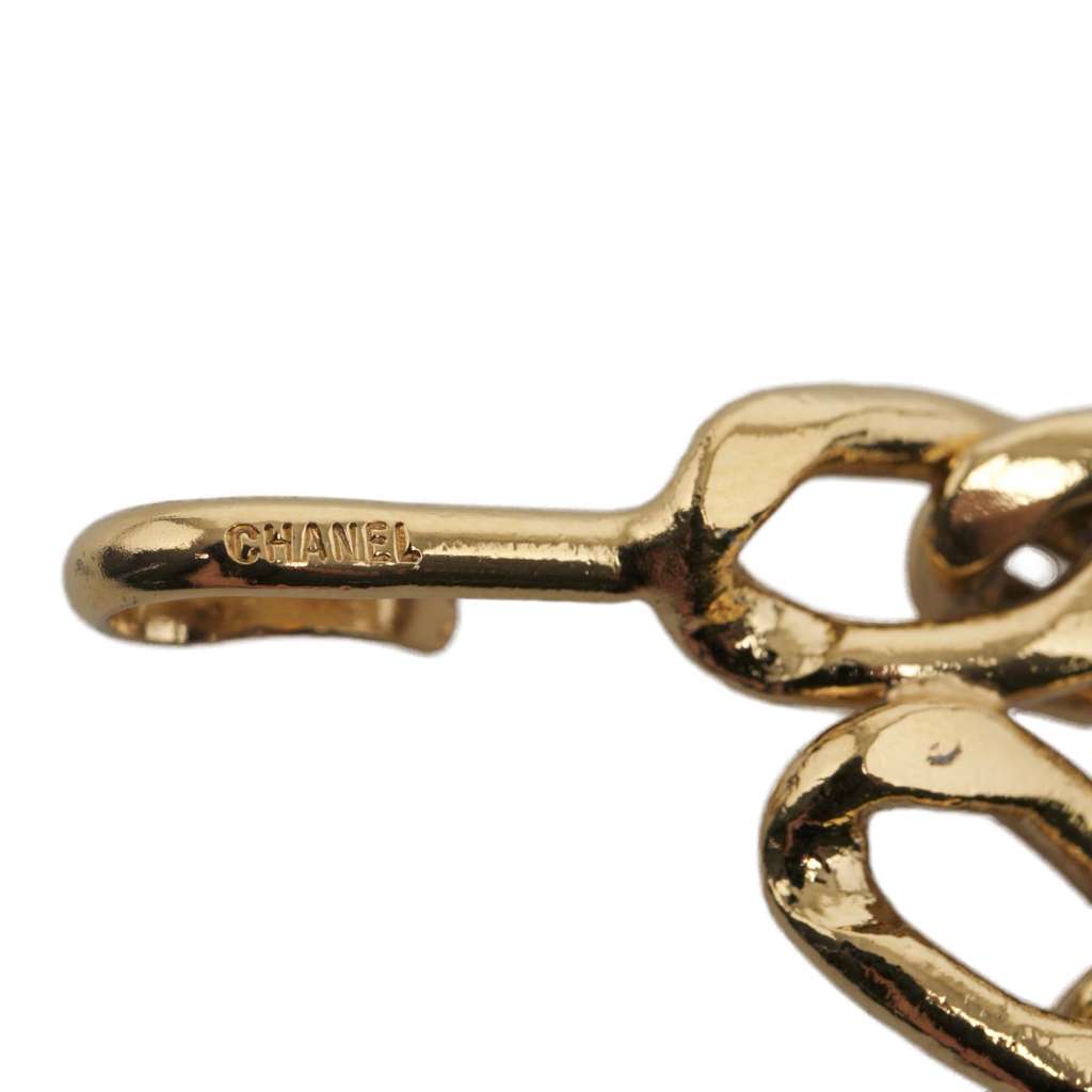 Chanel CC Gold Plated Logo Medallion Chain Link Belt - Image 6