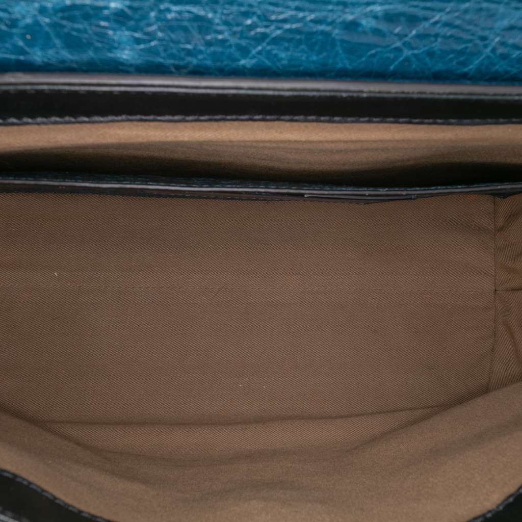 Givenchy Medium Crinkled Patent ID Satchel - 4