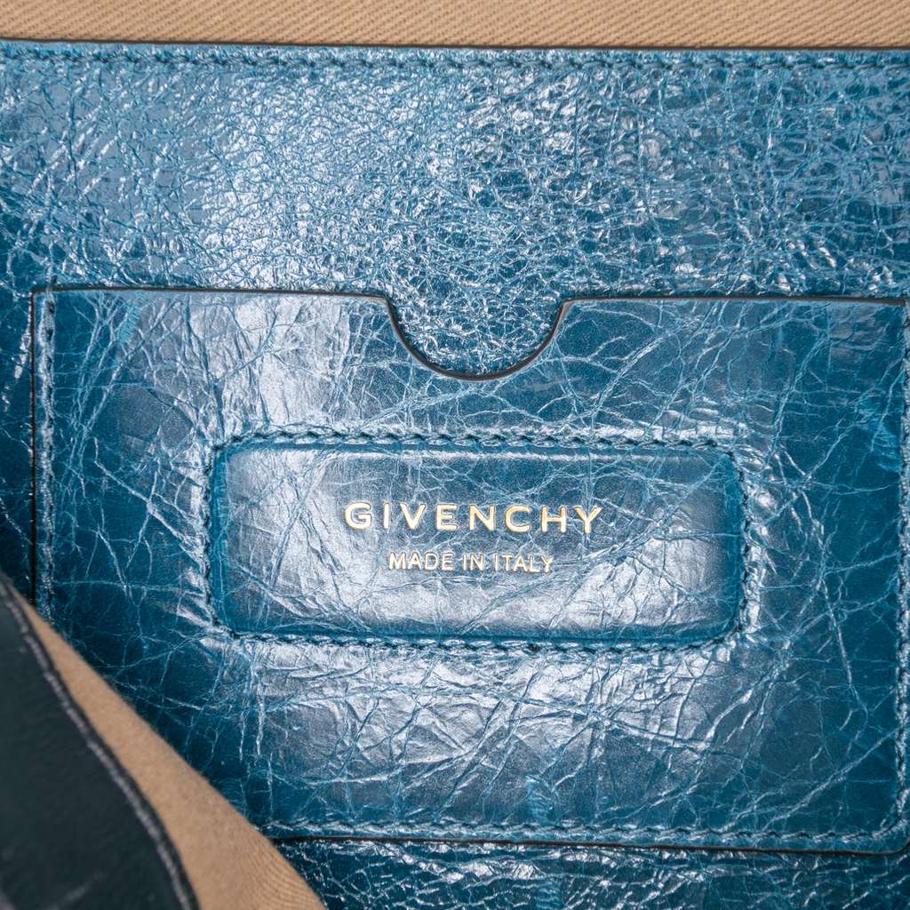 Givenchy Medium Crinkled Patent ID Satchel - 5