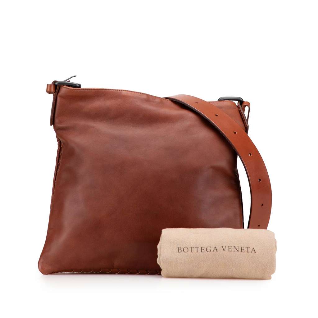 Bottega Veneta Intrecciato Trimmed Nappa Crossbody - Image 12