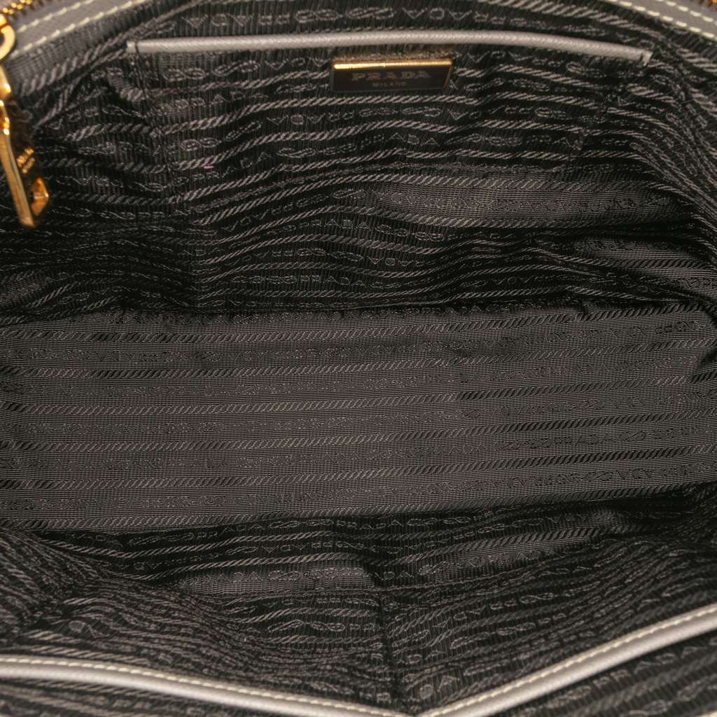 Prada Large Saffiano Lux Galleria Double Zip Satchel - 4