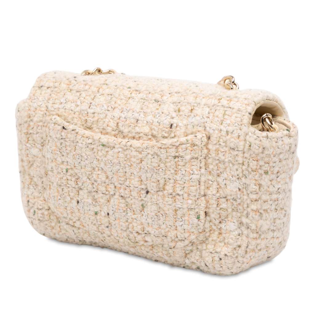 Chanel Mini Rectangular Classic Tweed Single Flap - 2