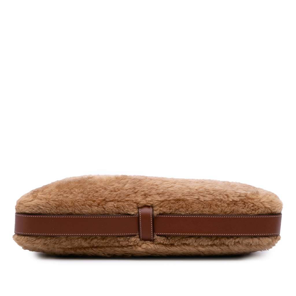 Celine Shearling and Leather Romy Shoulder Bag - Image 6