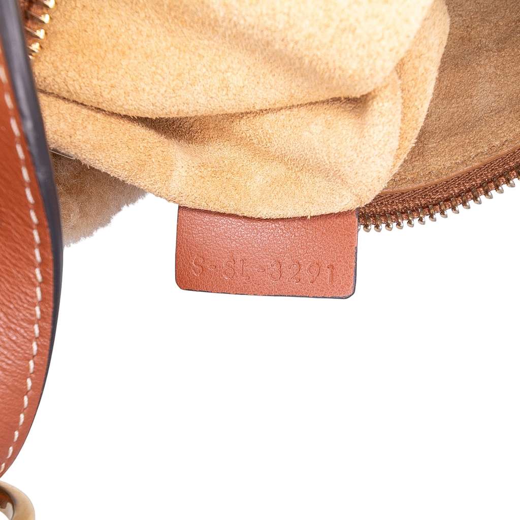 Celine Shearling and Leather Romy Shoulder Bag - Detail 1