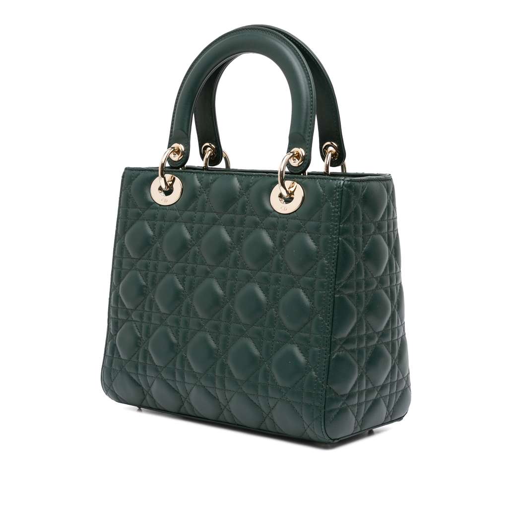 Dior Medium Lambskin Cannage Lady Dior - 2