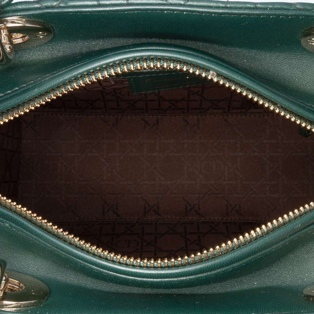 Dior Medium Lambskin Cannage Lady Dior - 4