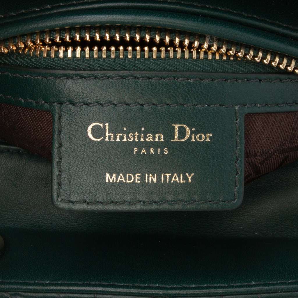 Dior Medium Lambskin Cannage Lady Dior - 5