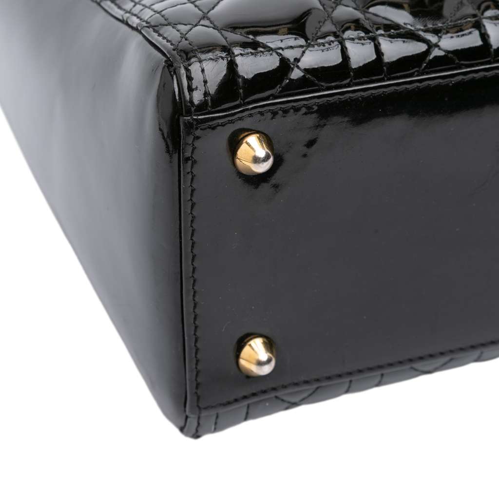 Dior Large Patent Cannage Lady Dior - Image 11