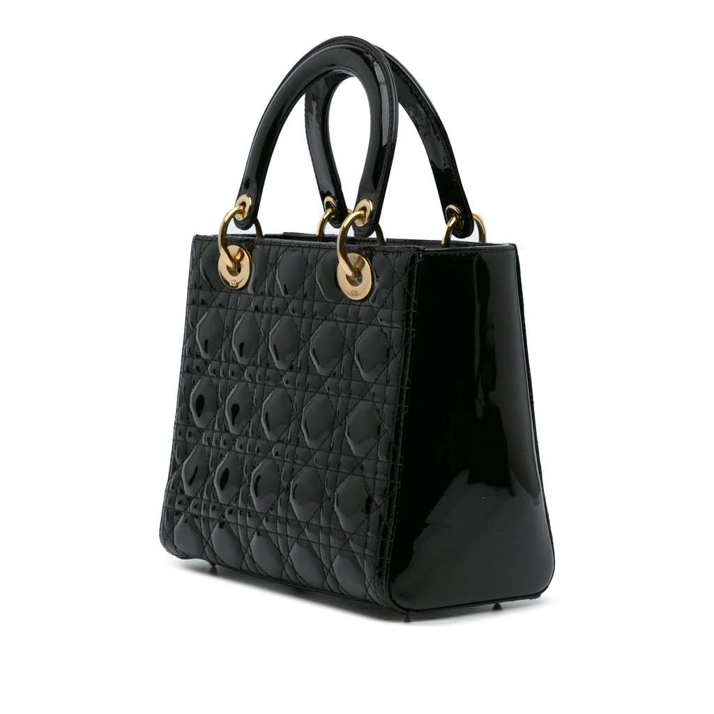 Dior Medium Patent Cannage Lady Dior - Back view