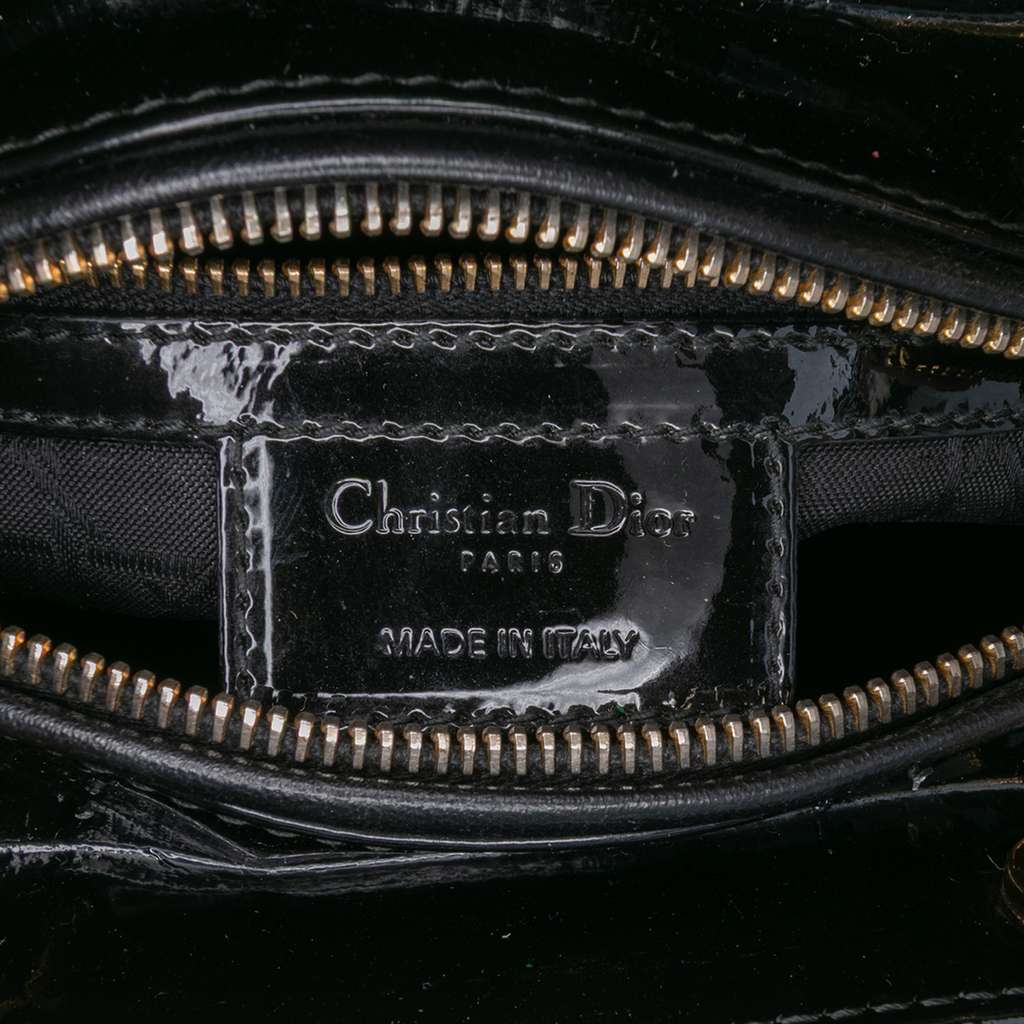 Dior Medium Patent Cannage Lady Dior - Side view