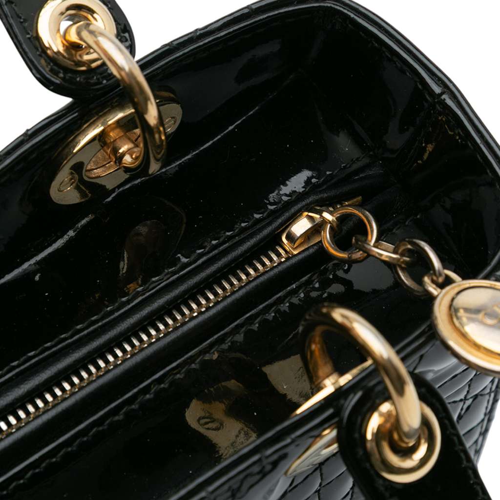 Dior Medium Patent Cannage Lady Dior - Detail 2